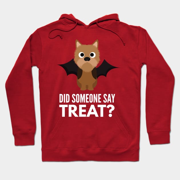 Norwich Terrier Halloween Trick or Treat Hoodie by DoggyStyles